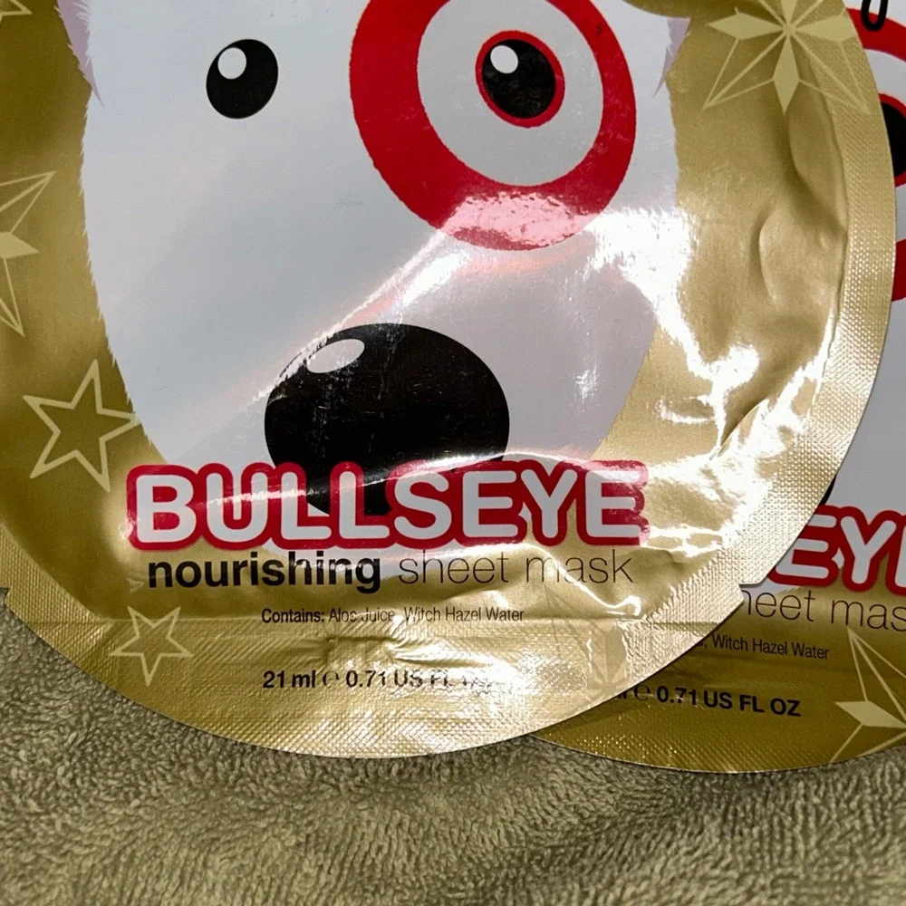 Masque Bar‎ Fantasy Bullseye Nourishing Sheet Mask Set of 2 Target Mascot Dog